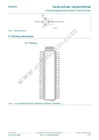 74LVCH16374ABX Datasheet Page 3