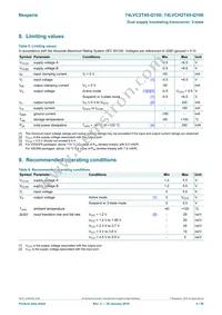 74LVCH2T45DC-Q100H Datasheet Page 4