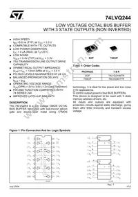 74LVQ244TTR Datasheet Cover