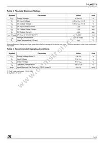 74LVQ373TTR Datasheet Page 3