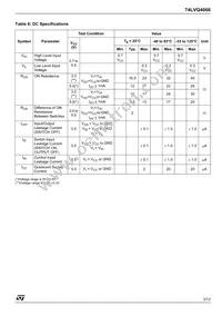 74LVQ4066TTR Datasheet Page 3