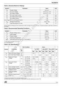 74LVQ573TTR Datasheet Page 3