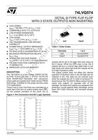 74LVQ574TTR Datasheet Cover