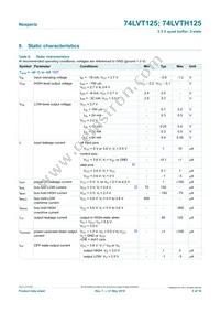 74LVT125PW/AUJ Datasheet Page 5