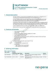 74LVT16543ADGGS Datasheet Cover