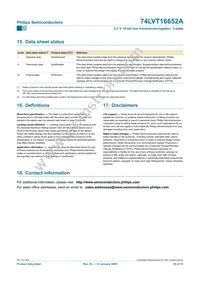 74LVT16652ADL Datasheet Page 21