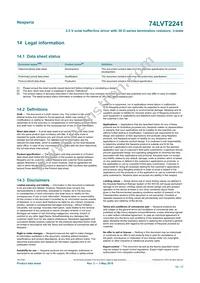 74LVT2241DB Datasheet Page 15