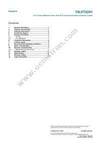 74LVT2241DB Datasheet Page 17