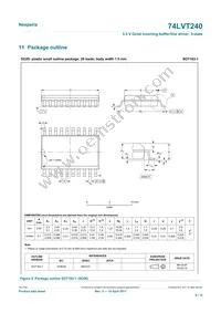 74LVT240PW/AUJ Datasheet Page 9