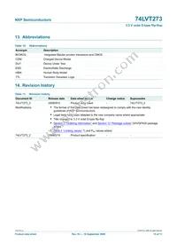 74LVT273BQ Datasheet Page 15