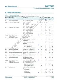 74LVT373PW Datasheet Page 5