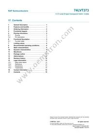 74LVT373PW Datasheet Page 15