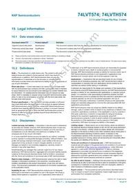 74LVT574PW/AUJ Datasheet Page 15