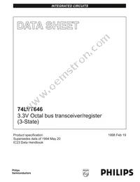 74LVT646PW Datasheet Cover