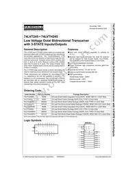 74LVTH245WMX Datasheet Cover