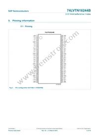 74LVTN16244BBQ Datasheet Page 3