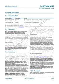 74LVTN16244BBQ Datasheet Page 14