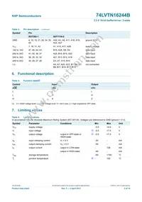 74LVTN16245BBQ Datasheet Page 6