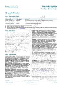 74LVTN16245BBQ Datasheet Page 15