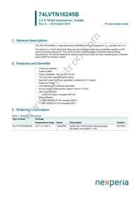 74LVTN16245BDGG Datasheet Cover