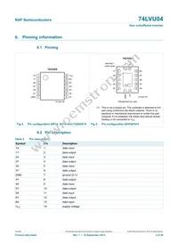 74LVU04PW Datasheet Page 3