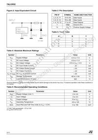 74LVX02MTR Datasheet Page 2