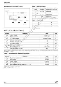 74LVX05TTR Datasheet Page 2