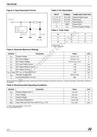 74LVX126TTR Datasheet Page 2