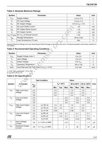 74LVX139TTR Datasheet Page 3