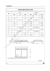 74LVX16244TTR Datasheet Page 8