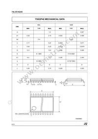 74LVX16245TTR Datasheet Page 8