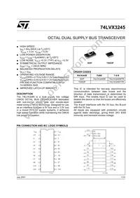 74LVX3245TTR Datasheet Cover