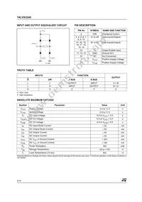 74LVX3245TTR Datasheet Page 2