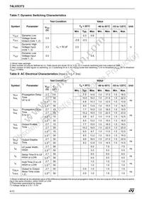 74LVX373MTR Datasheet Page 4