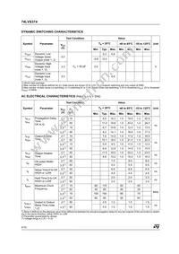 74LVX374TTR Datasheet Page 4