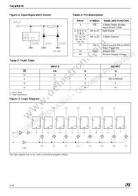 74LVX574TTR Datasheet Page 2