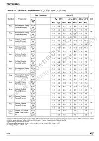 74LVXC4245MTR Datasheet Page 6