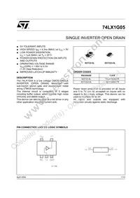 74LX1G05STR Datasheet Cover