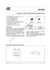 74V1G03STR Datasheet Cover