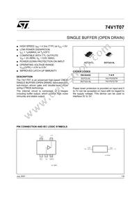 74V1T07CTR Datasheet Cover