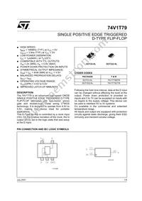 74V1T79STR Datasheet Cover