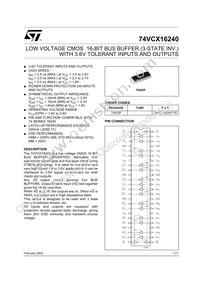 74VCX16240TTR Datasheet Cover