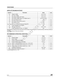 74VCX16245TTR Datasheet Page 4