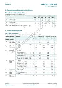 74VHC08PW Datasheet Page 4