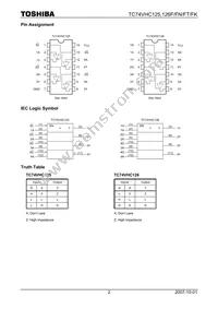 74VHC126FT Datasheet Page 2