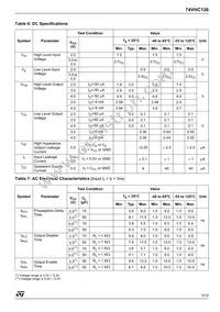 74VHC126TTR Datasheet Page 3