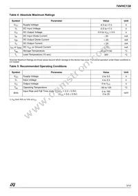 74VHC138TTR Datasheet Page 3