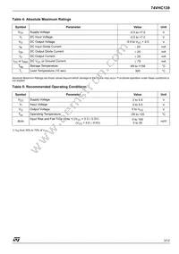 74VHC139TTR Datasheet Page 3