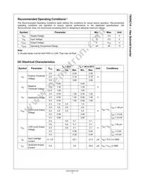 74VHC14SJ Datasheet Page 3