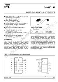 74VHC157TTR Datasheet Cover